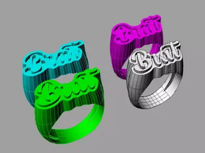 Ring Brat  Charli xcx  BRAT 3D print model