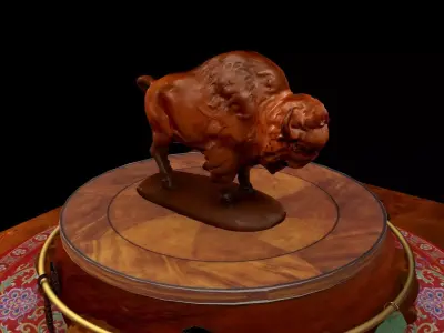 Yellowstone Bison 3D model figure 3D model