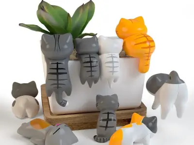 Cats The decor 3D model