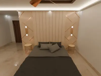Realistic Bedroom Interior  3D model