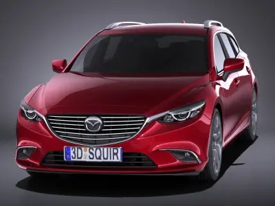  Mazda 6 Wagon 2016 VRAY 3D model
