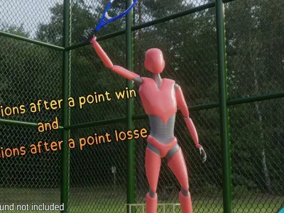 Tennisman animations - Motion Cast13 Vol1 3D model