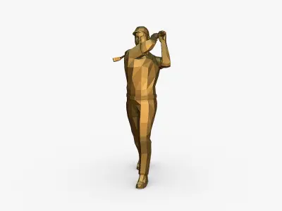 golfer 3D print model
