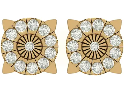 earring 3D print model 32