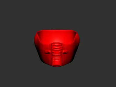 helmet high poly sculpt 3d printable ver 7 3D model 3D model