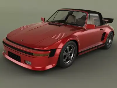 Porsche 911 Slantnose Targa 3D model
