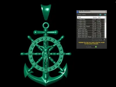 Anchor Cross Jesus-D3 3D print model