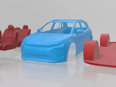 Skoda Elroq 2025 - Printable Car in Separate Parts 3D print model