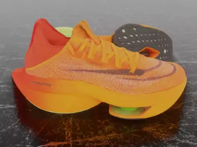 NIKE ALPHAFLY 3 3D SHOES Low-poly 3D model