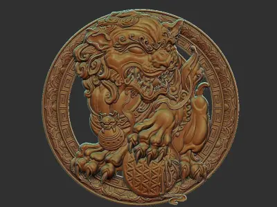 foo dog 3D print model