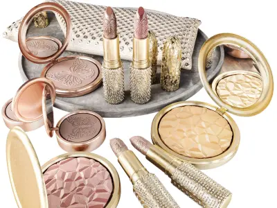 Luxury cosmetics set 3D model