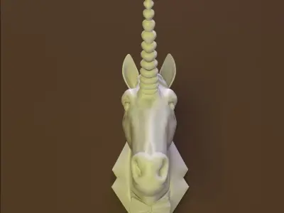 Unicorn head 3D model
