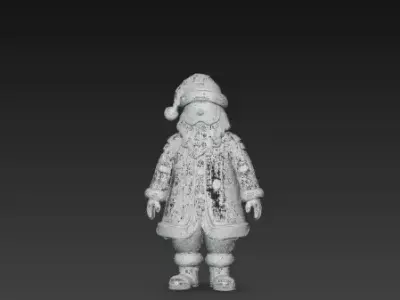3D Santa Claus Christmas Elements Model 3D print model