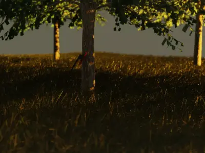 Sun set Axe Free 3D model
