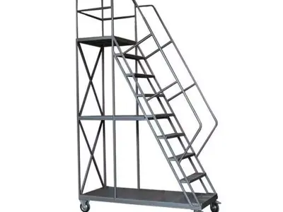 mobile ladder on wheeled 3D model