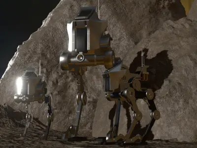 Star Wars AT-RT 3D Model Low-poly 3D model