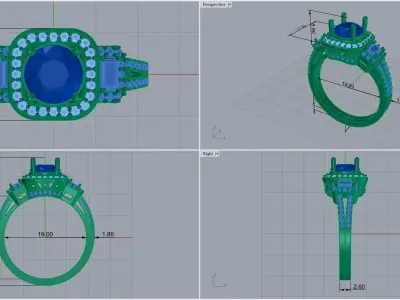 ring code 77 3D print model