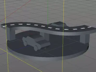 road picto Free 3D model