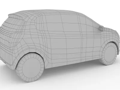 Citroen C1 Urban Ride Low-poly 3D model