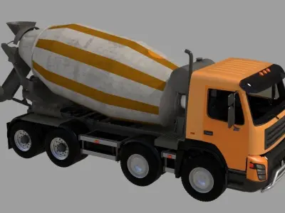 remicon cement mixer 3D model