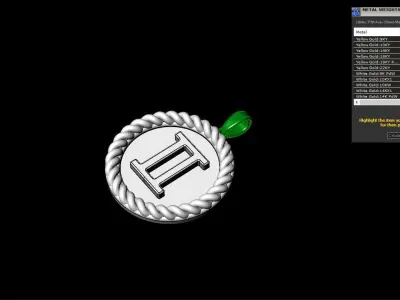 Zodiac sign gemini model 852 3D print model