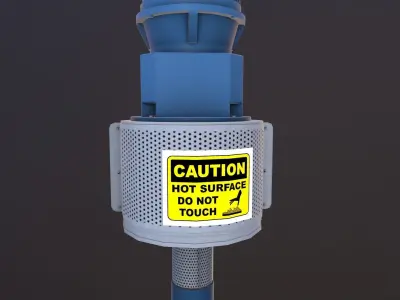 Pump 3D Model Low-poly 3D model
