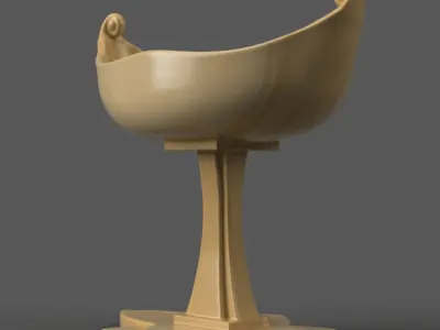 Elegant planter - vase - urn - candy dish - candle holder 3D print model