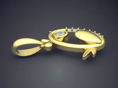 Interesting Designed Luxury Pendant CAD 3038 3D print model