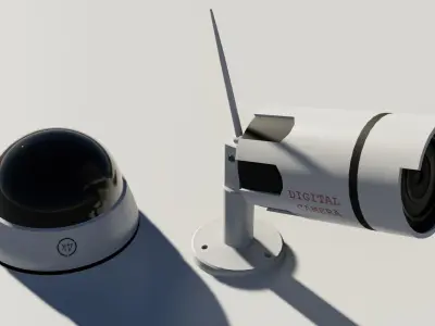  Security Camera 3D models Low-poly 3D model