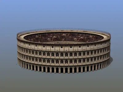 Roman Colosseum Low-poly 3D model