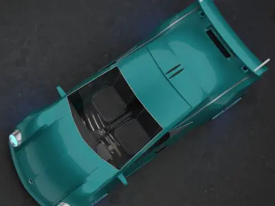 Futuristic Car Neo Low-poly 3D model