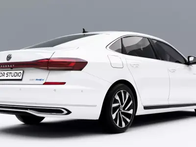 Volkswagen Passat PHEV 2022 Low-poly 3D model