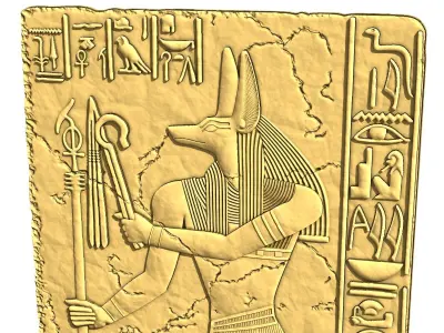Anubis god for CNC Router and 3D print model