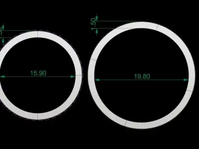 engagement rings Low-poly 3D model