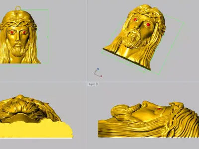 Jesu pendant 40g 3D print model
