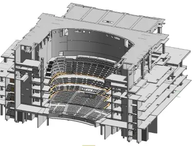 Opera Structural REVIT model 3D model 3D model