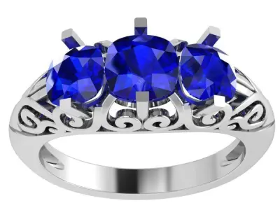 Cushion Engraving Ring 4478 3D print model
