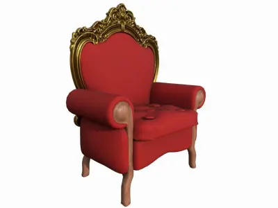 SANTA CLAUS CHAIR 3D model