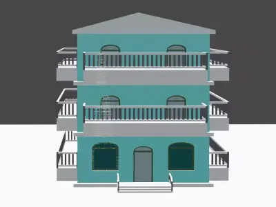 3d model apartment  for architecture and games  3D model