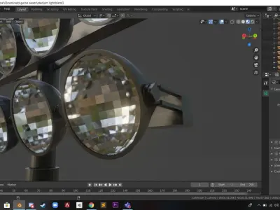 stadium lights Free 3D model