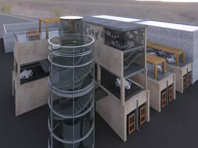 Revit Restaurant and Cafe 3D model