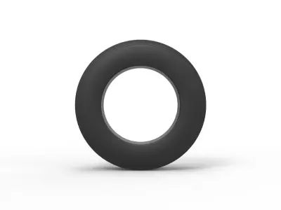 Tractor front tire 3 Scale 1 to 25 3D print model