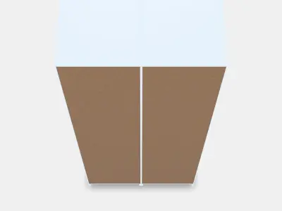 PAX - GRIMO Wardrobe combination 5 Low-poly 3D model