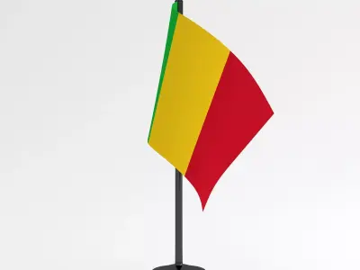 Table Flag Mali 3D model