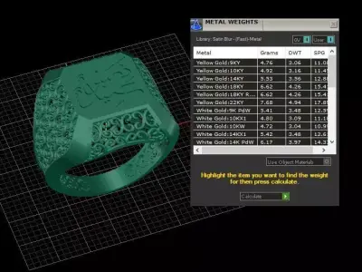 Ring Arabic Calligraphy Design 3D print model