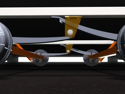 TikiTreiler Axle Design V01 Free 3D model