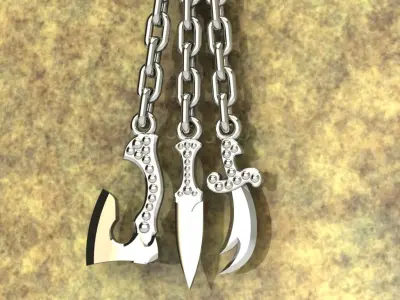 Rosary tassel 3D print model