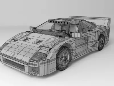 Lego Creator Ferrari F40 3D model