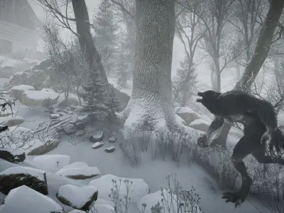 Baruk the Werewolf Low-poly 3D model