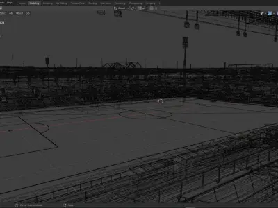 Estadio El Sardinero 3D model